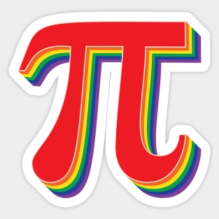 Rainbow Pi π Sticker